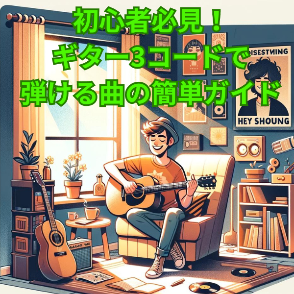 初心者必見！ギター3コードで弾ける曲の簡単ガイド