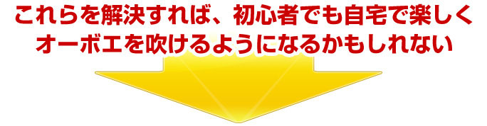 これらを解決すれば、初心者でも自宅で楽しくオーボエを吹けるようになるかもしれない