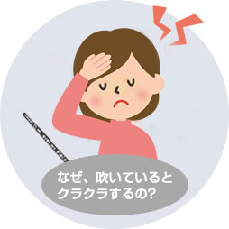 なぜ、吹いているとクラクラするの？